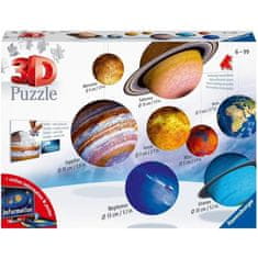 shumee RAVENSBURGER sončni sistem 3D sestavljanka