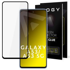 Miramarket Alogy Full Glue ohišju prijazno kaljeno steklo za Samsung Galaxy A53 / A53 5G Black