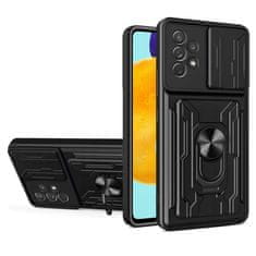 Miramarket Alogy Camshield Ring Wallet Case s pokrovom za fotoaparat in denarnico za Samsung Galaxy A53 Black