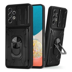 Miramarket Alogy Camshield Ring Wallet Case s pokrovom za fotoaparat in denarnico za Samsung Galaxy A53 Black