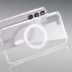 Miramarket MagSafe Alogy Ring Mag Prozorno ohišje za polnilce Qi za Samsung Galaxy S23+ Plus Transparent