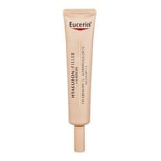 Eucerin Hyaluron-Filler + Elasticity SPF15 krema za predel okoli oči proti gubam za zrelo kožo 15 ml za ženske