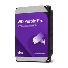 WD Trdi disk 8TB SATA3 7200, 256MB PURPLE PRO