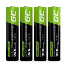 Green Cell Zelena celica - 4x AAA HR03 950mAh akumulatorske baterije