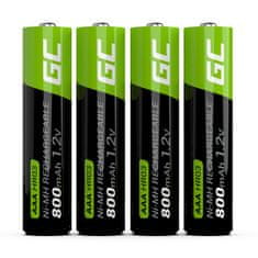 Green Cell Zelena celica - 4x AAA HR03 800mAh akumulatorske baterije