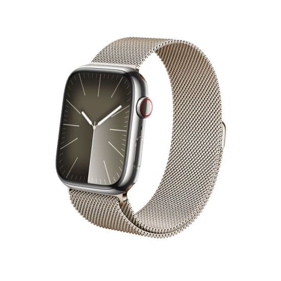 Crong Crong Milano Steel - Pasek ze stali nierdzewnej do Apple Watch 42/44/45/49 mm (szampański)