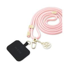 Guess Guess CBDY Cord Nylon 4G Metal Charm - Uniwersalny pasek do telefonu (różowy)