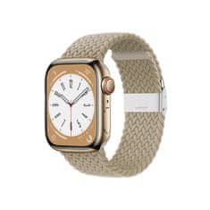 Crong Crong Wave Band - Pleciony pasek do Apple Watch 38/40/41 mm (kamienny beż)