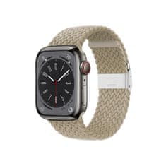 Crong Crong Wave Band - Pleciony pasek do Apple Watch 38/40/41 mm (kamienny beż)