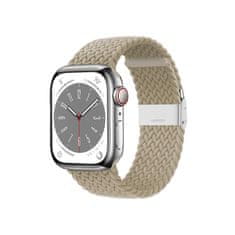 Crong Crong Wave Band - Pleciony pasek do Apple Watch 38/40/41 mm (kamienny beż)