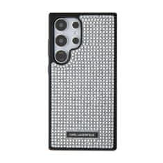 Karl Lagerfeld Karl Lagerfeld Rhinestone Metal Logo - Etui Samsung Galaxy S24 Ultra (srebrny)