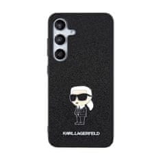 Karl Lagerfeld Karl Lagerfeld Fixed Glitter Ikonik Logo Metal Pin - Etui Samsung Galaxy S24 (czarny)