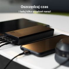 Green Cell Green Cell PowerPlay20s - Power Bank 20000 mAh z szybkim ładowaniem USB-A QuickCharge 3.0 oraz 2x USB-C Power Delivery 22.5W (czarny)