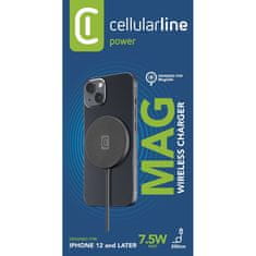 CellularLine Cellularline Mag Wireless Charger - Ładowarka bezprzewodowa indukcyjna MagSafe (czarny)