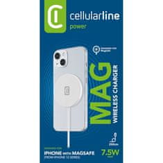 CellularLine Cellularline Mag Wireless Charger - Ładowarka bezprzewodowa indukcyjna MagSafe (biały)