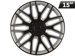 Carmotion Pokrovček Dakar črna / srebrna 15", 1 kos.