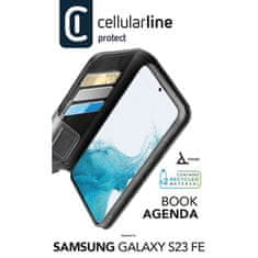 CellularLine Cellularline Book Agenda - Etui Samsung Galaxy S23 FE (czarny)