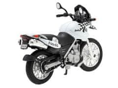 Carmotion Model 1:18, BMW F650 GS DAKAR, črno-bel