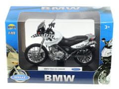 Carmotion Model 1:18, BMW F650 GS DAKAR, črno-bel