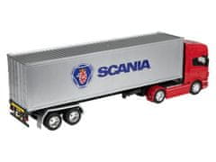 Carmotion Model 1:32, SCANIA V8 R730, vlečna vozila rdeče barve - polpriklopnik srebrne barve (C32671SVRCS)