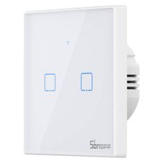 Sonoff Pametno stikalo WiFi + RF 433 Sonoff T2 EU TX (2-kanalni) posodobljeno