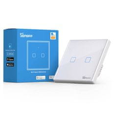 Sonoff Pametno stikalo WiFi + RF 433 Sonoff T2 EU TX (2-kanalni) posodobljeno