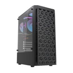 darkFlash Računalniško ohišje Darkflash DK300M Micro-ATX s 3 ventilatorji (črno)