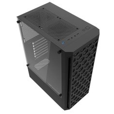 darkFlash Računalniško ohišje Darkflash DK300M Micro-ATX s 3 ventilatorji (črno)