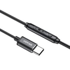 Vipfan Žične slušalke VFAN M11, USB-C (črne)