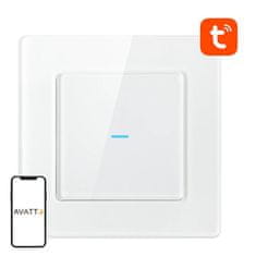 Avatto Pametno svetlobno stikalo WiFi Avatto N-TS10-W1 1 Way TUYA (belo)