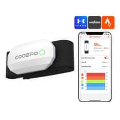 Coospo Monitor srčnega utripa Coospo H808S-W združljiv s Strava wahooo, mapmyfitness itd.