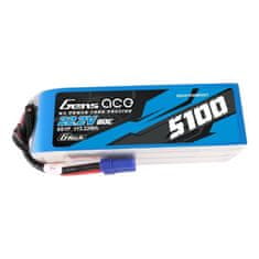 Gens Ace Gens ace G-Tech 5100mAh 80C 22,2V 6S1P Lipo baterija z EC5 vtičem