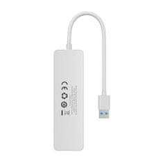 BASEUS Vozlišče 4v1 Baseus UltraJoy Lite USB-A na USB 3.0 15cm (belo)