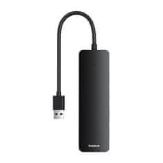 BASEUS Vozlišče 4v1 Baseus UltraJoy Lite USB-A do USB 3.0 15 cm (črno)