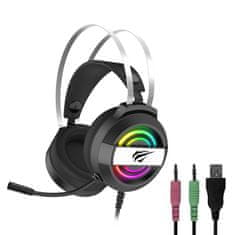 Havit Słuchawki gamingowe Havit GAMENOTE H2026d RGB USB+3.5mm