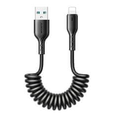 Joyroom Kabel za hitro polnjenje za avto Joyroom USB-A na Lightning Easy-Travel Series 3A 1,5 m, navit (črn)