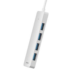 BASEUS Vozlišče Baseus UltraJoy Series Lite 4-portno 1,5 m (USB na USB3.0*4) (belo)