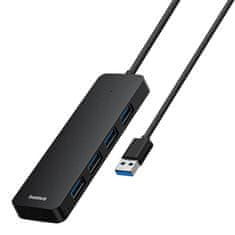 BASEUS Vozlišče Baseus UltraJoy Series Lite 4-portno 15 cm (USB na USB3.0*4) (črno)