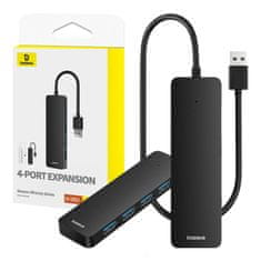 BASEUS Vozlišče Baseus UltraJoy Series Lite 4-portno 15 cm (USB na USB3.0*4) (črno)