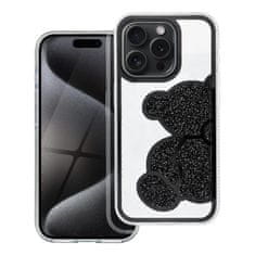 OEM TEDDY BEAR etui za IPHONE 12 / 12 PRO črn