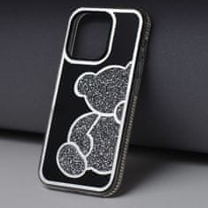 OEM TEDDY BEAR etui za IPHONE 12 / 12 PRO srebrn