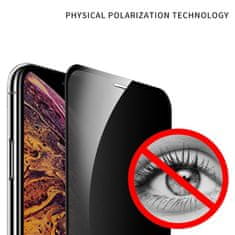 X-One X-ONE Celotno ohišje Extra Strong Privacy Tempered Glass - za iPhone 16 Pro (polno lepilo), črno