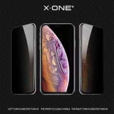 X-One X-ONE Celotno ohišje Extra Strong Privacy Tempered Glass - za iPhone 16 Pro (polno lepilo), črno