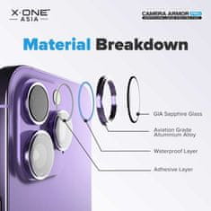 X-One X-ONE safirno steklo za objektiv fotoaparata Camera Armor Pro - za iPhone 16 Pro/16 Pro Max