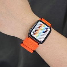 FORCELL FORCELL F-DESIGN FA05 najlonski trak za APPLE Watch 42 / 44 / 45 / 49 mm oranžna