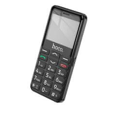 Hoco Mobilni telefon HOCO s kamero in gumbom SOS Dual SIM 1385 črn