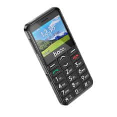 Hoco Mobilni telefon HOCO s kamero in gumbom SOS Dual SIM 1385 črn