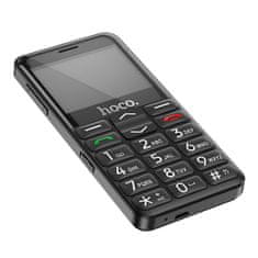 Hoco Mobilni telefon HOCO s kamero in gumbom SOS Dual SIM 1385 črn