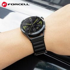 FORCELL FORCELL F-DESIGN FS05 trak za SAMSUNG Watch 20 mm črn