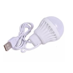 OEM LED žarnica USB A topla bela svetloba 200 lm 3W 1 m bela